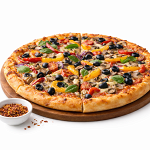 פיצה ירקות קלויים