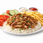 שווארמה עגל בצלחת