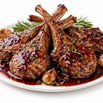 צלעות טלה ברוטב יין אדום